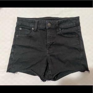 American Eagle Black Jean Shorts